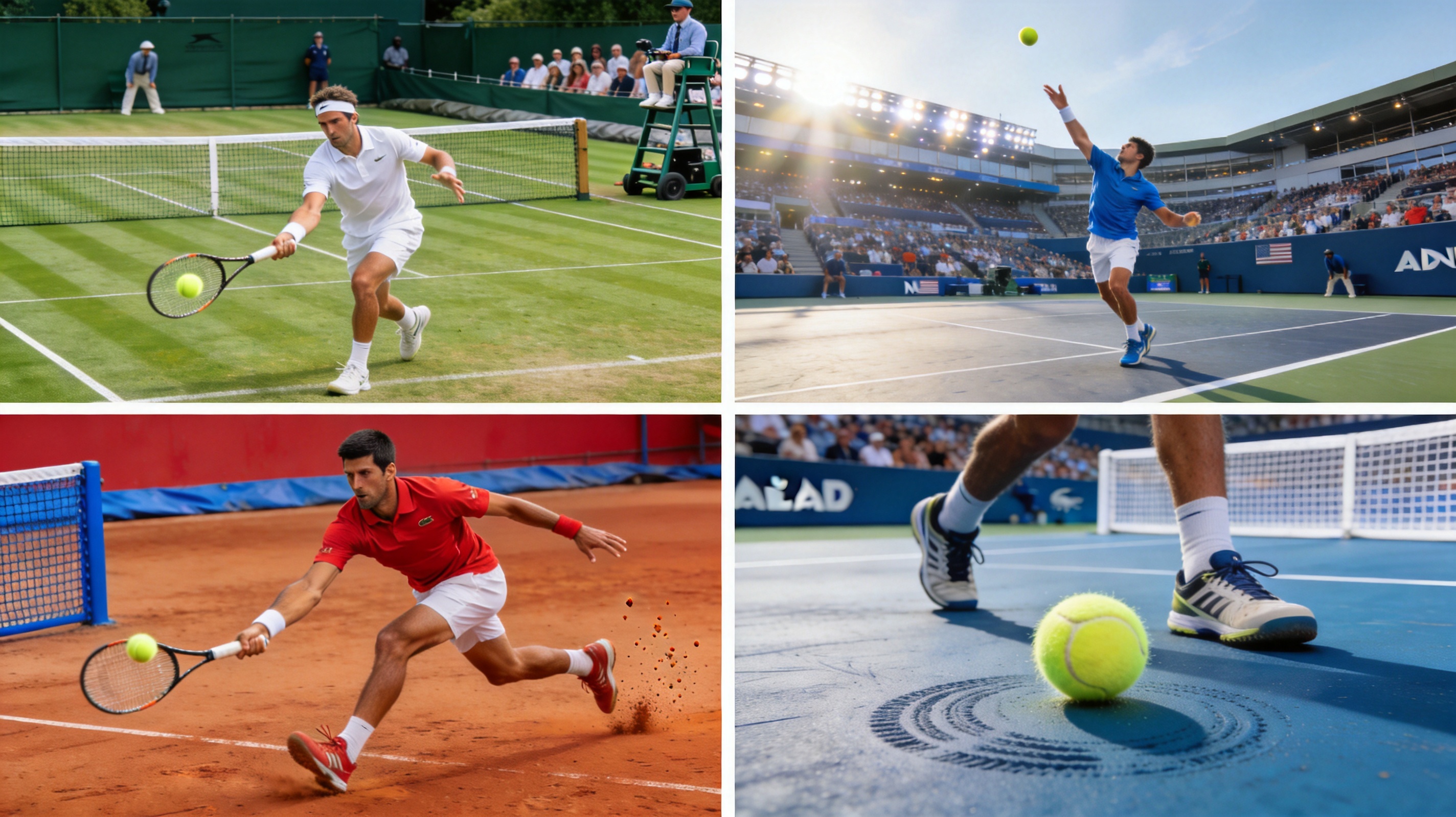 网球赛事：四大满贯、ATP、WTA巡回赛